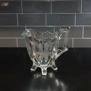 Indiana Etched Glass Creamer Vintage